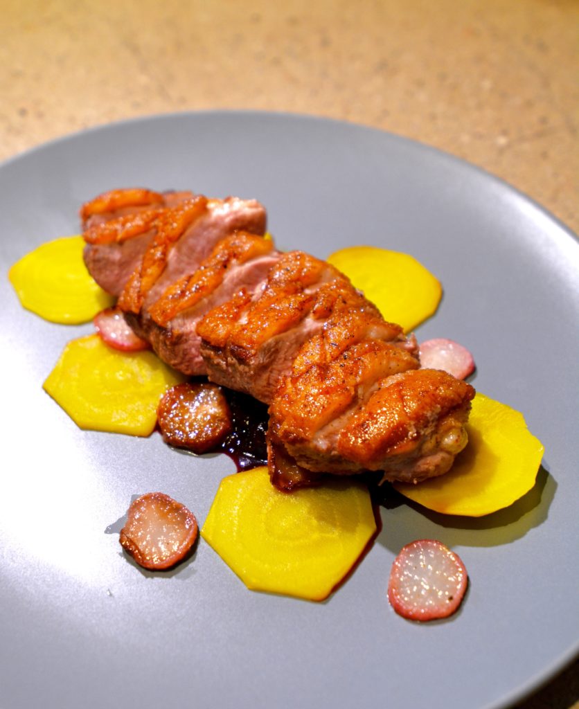Seared Duck Breast with Port Sauce - The Kitchen Flamingo